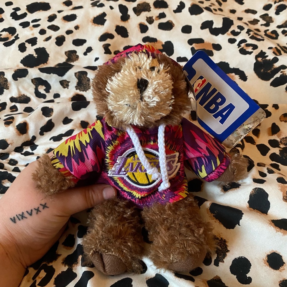 Authentic Lakers TieDye Teddy Bear